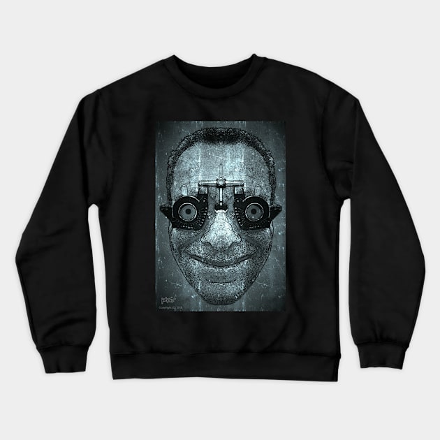 Opto-01 Crewneck Sweatshirt by JohnT